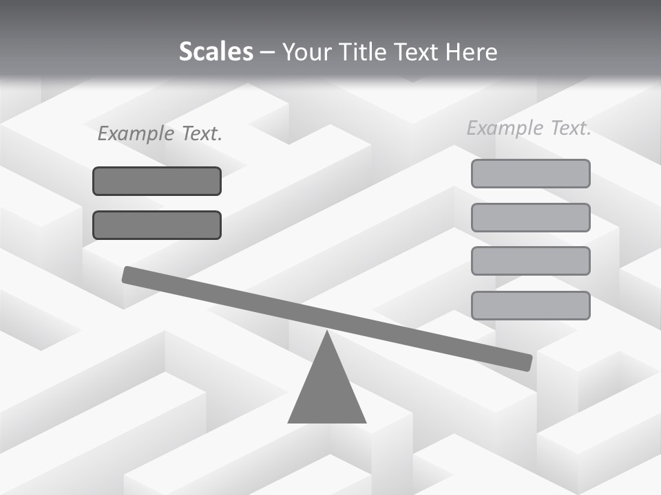 Metaphor Challenge Labyrinth PowerPoint Template