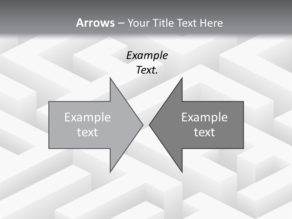 Metaphor Challenge Labyrinth PowerPoint Template