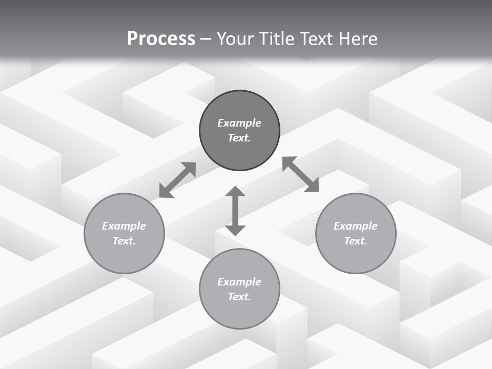 Metaphor Challenge Labyrinth PowerPoint Template