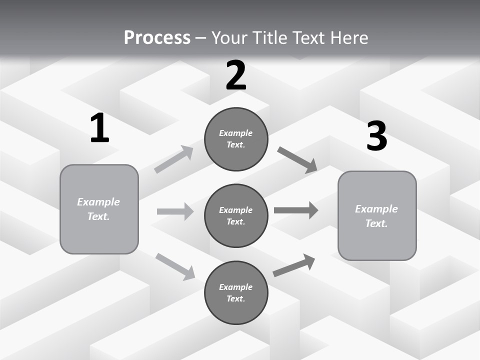 Metaphor Challenge Labyrinth PowerPoint Template
