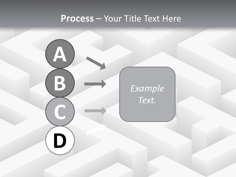 Metaphor Challenge Labyrinth PowerPoint Template