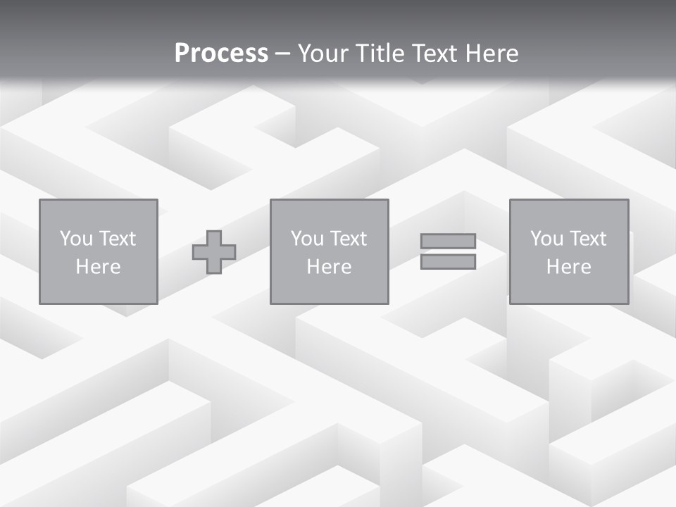 Metaphor Challenge Labyrinth PowerPoint Template