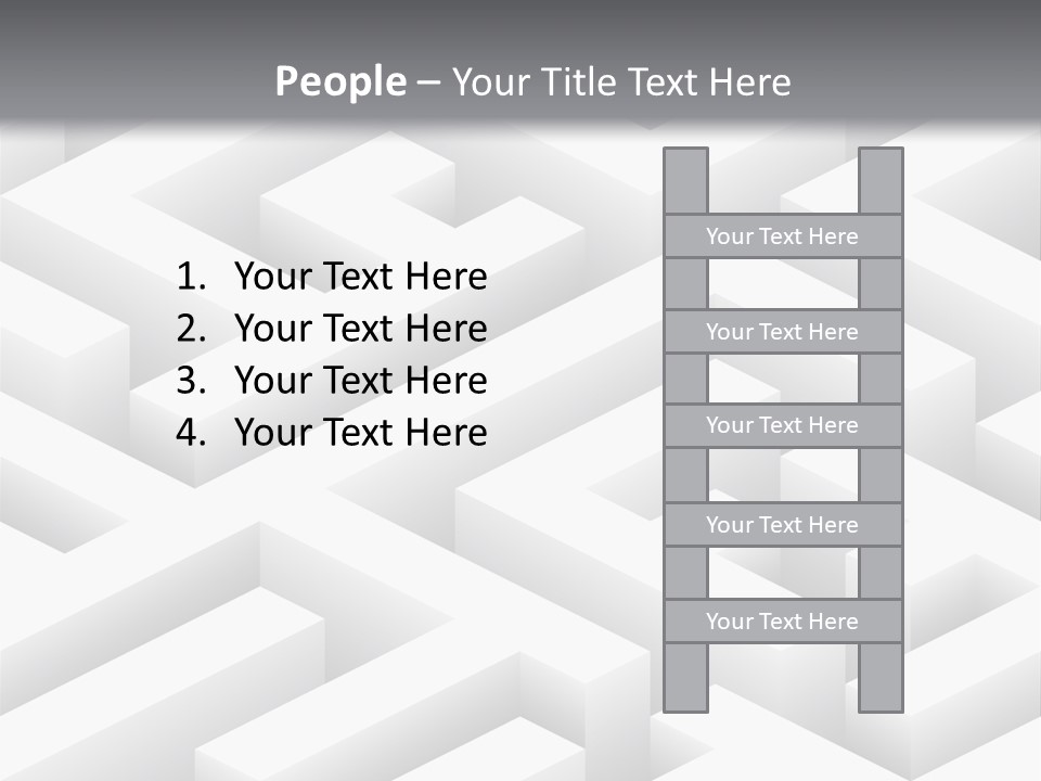 Metaphor Challenge Labyrinth PowerPoint Template