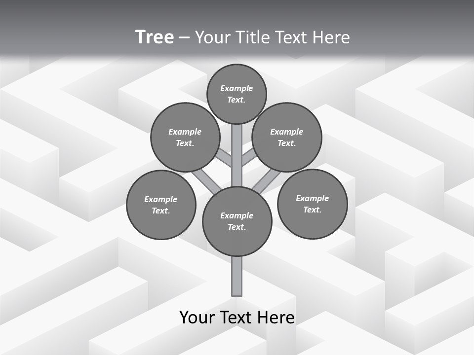 Metaphor Challenge Labyrinth PowerPoint Template