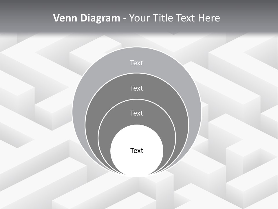 Metaphor Challenge Labyrinth PowerPoint Template