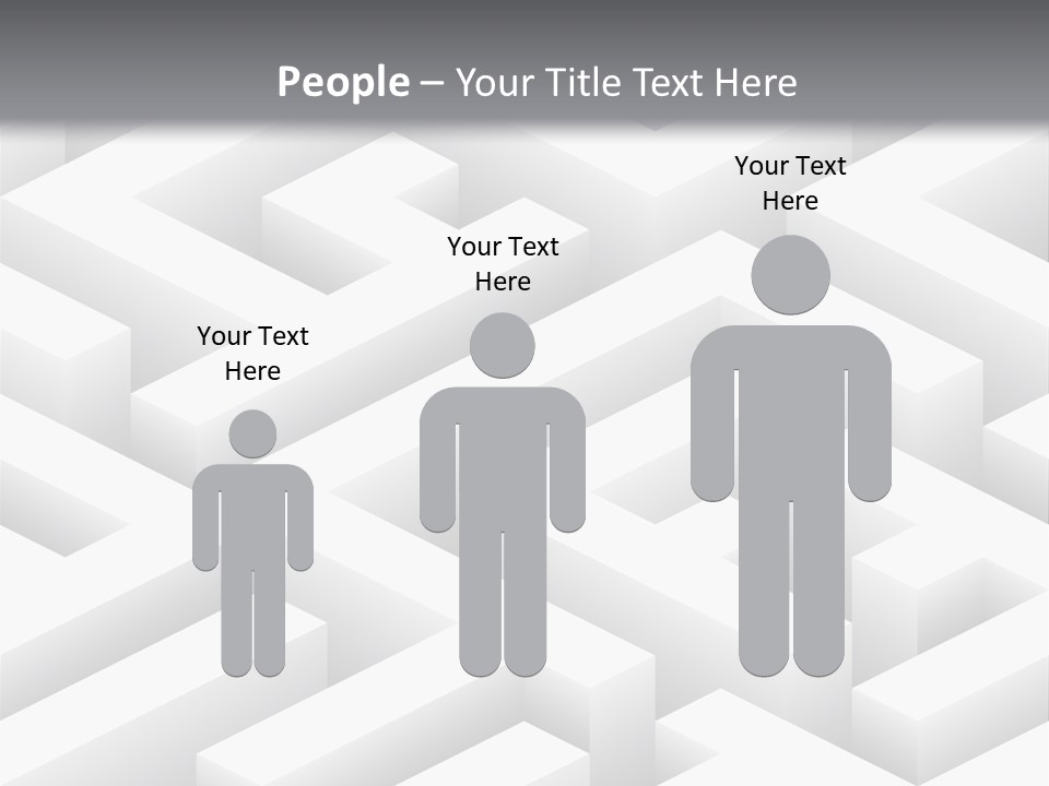 Metaphor Challenge Labyrinth PowerPoint Template