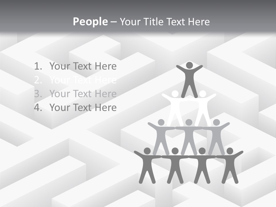 Metaphor Challenge Labyrinth PowerPoint Template