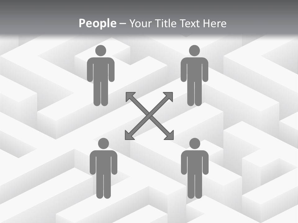 Metaphor Challenge Labyrinth PowerPoint Template