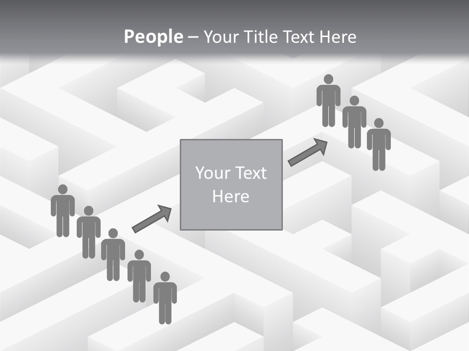 Metaphor Challenge Labyrinth PowerPoint Template