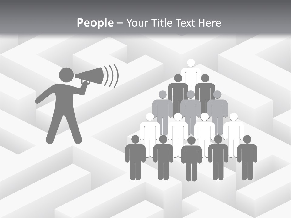 Metaphor Challenge Labyrinth PowerPoint Template