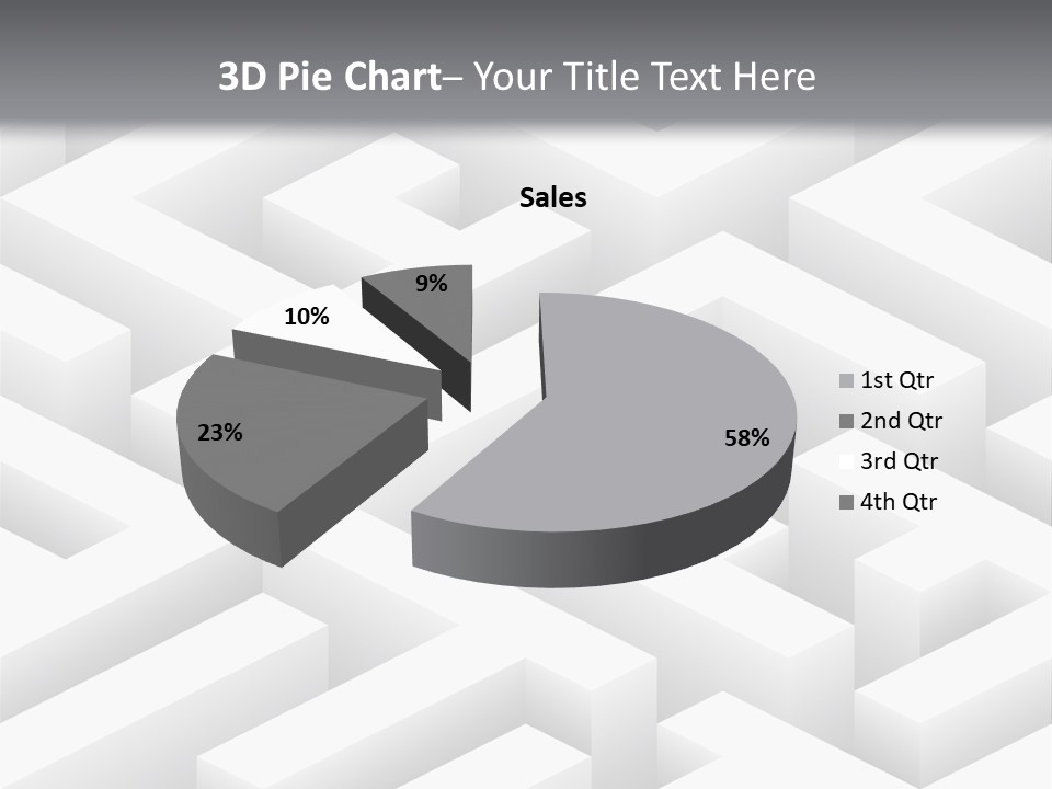 Metaphor Challenge Labyrinth PowerPoint Template