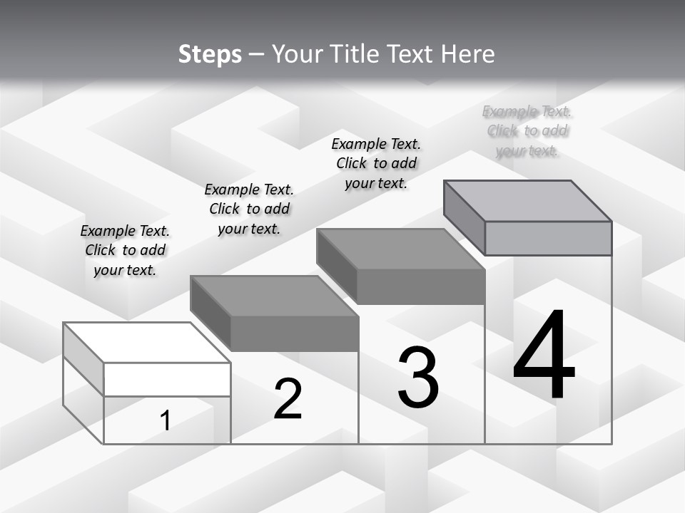 Metaphor Challenge Labyrinth PowerPoint Template