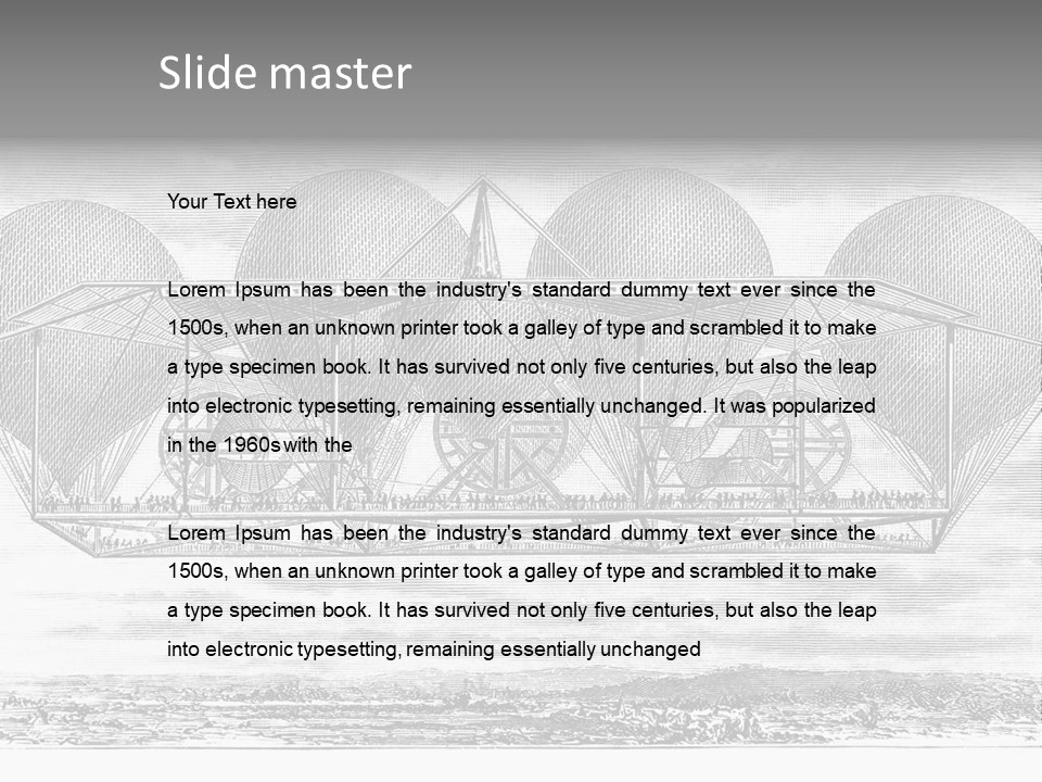 Aerial Science Fiction Adventure PowerPoint Template