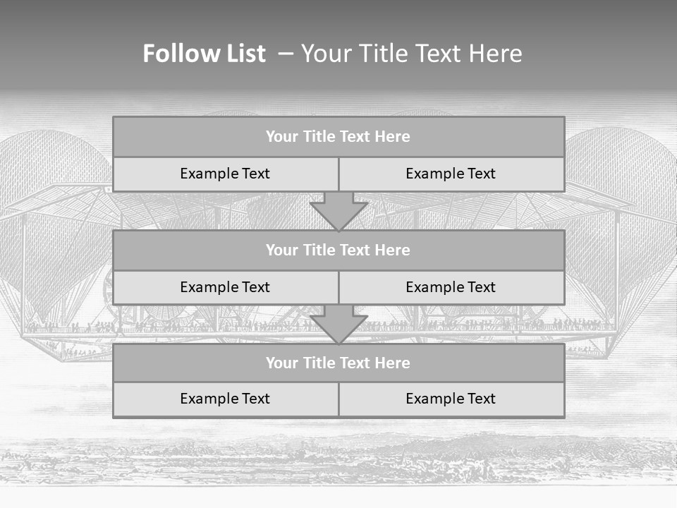 Aerial Science Fiction Adventure PowerPoint Template