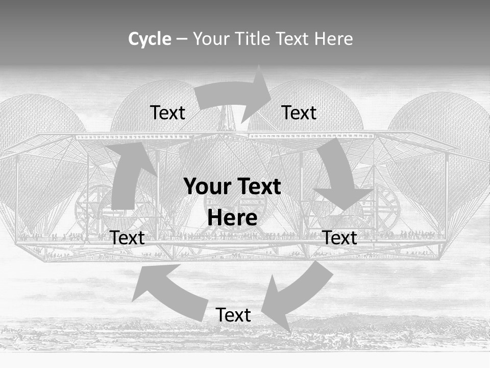 Aerial Science Fiction Adventure PowerPoint Template