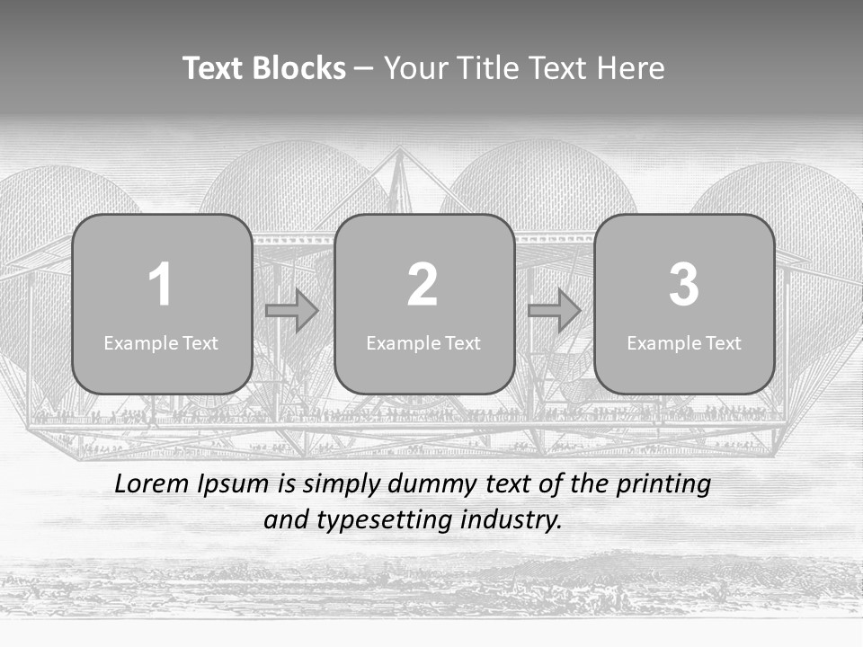 Aerial Science Fiction Adventure PowerPoint Template