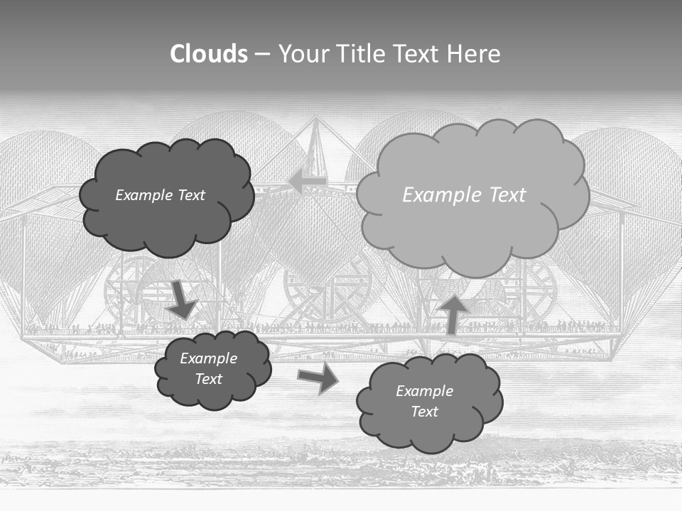 Aerial Science Fiction Adventure PowerPoint Template