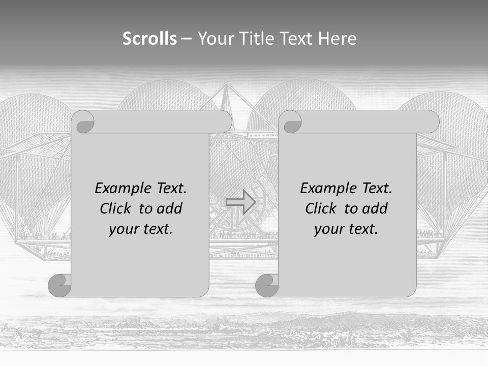 Aerial Science Fiction Adventure PowerPoint Template
