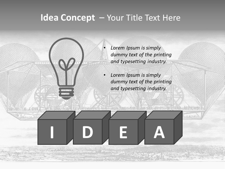 Aerial Science Fiction Adventure PowerPoint Template