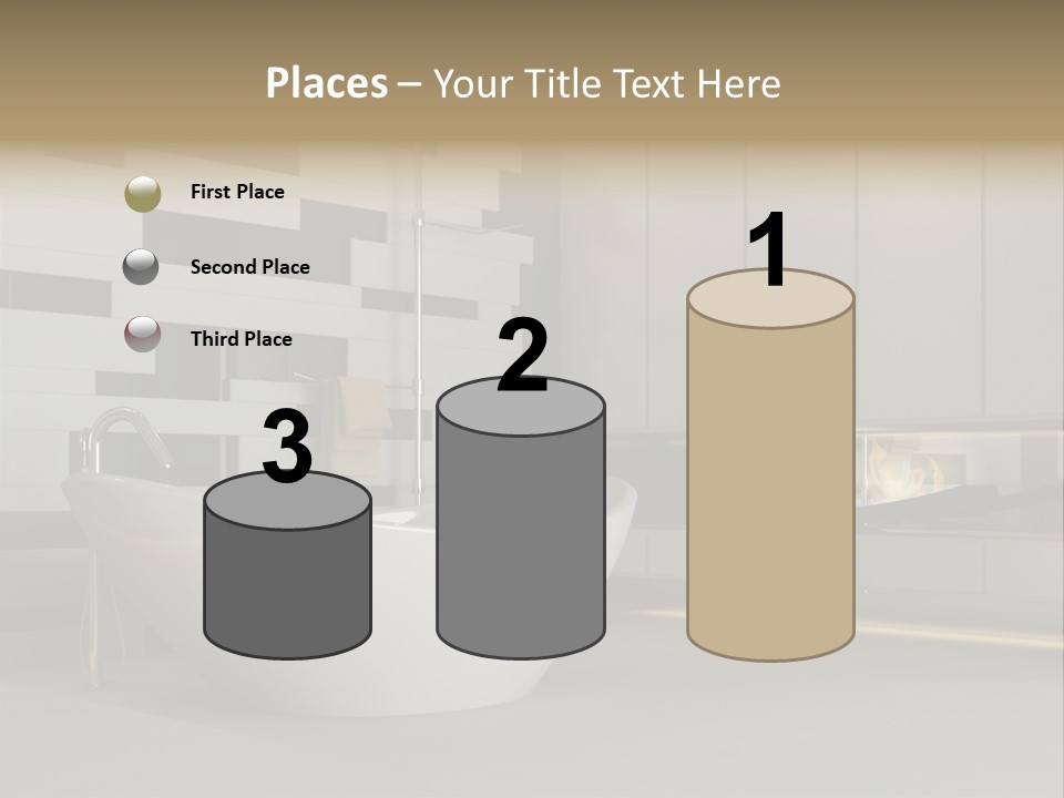 Bathroom House Perspective PowerPoint Template