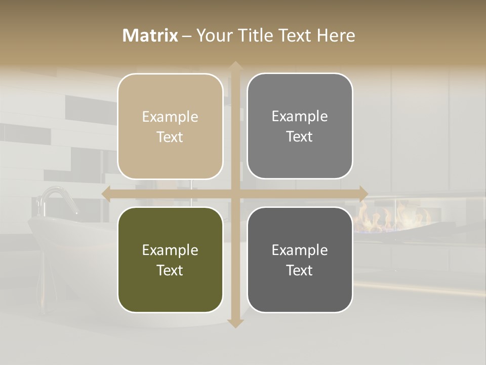 Bathroom House Perspective PowerPoint Template