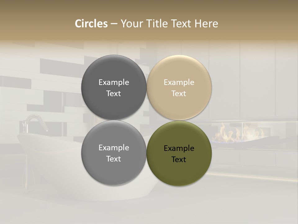 Bathroom House Perspective PowerPoint Template