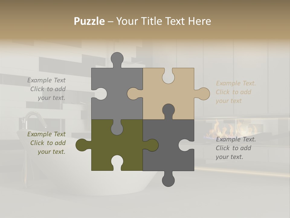 Bathroom House Perspective PowerPoint Template