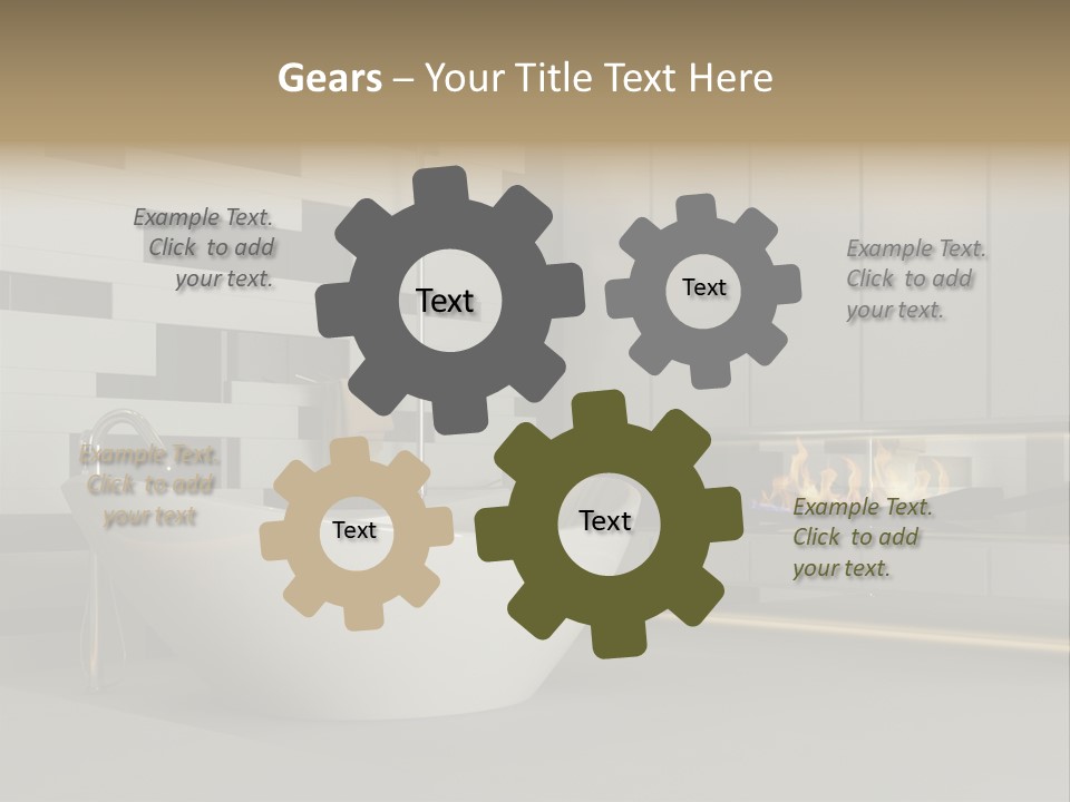 Bathroom House Perspective PowerPoint Template