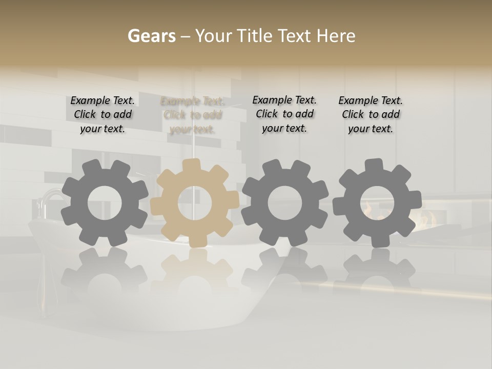 Bathroom House Perspective PowerPoint Template