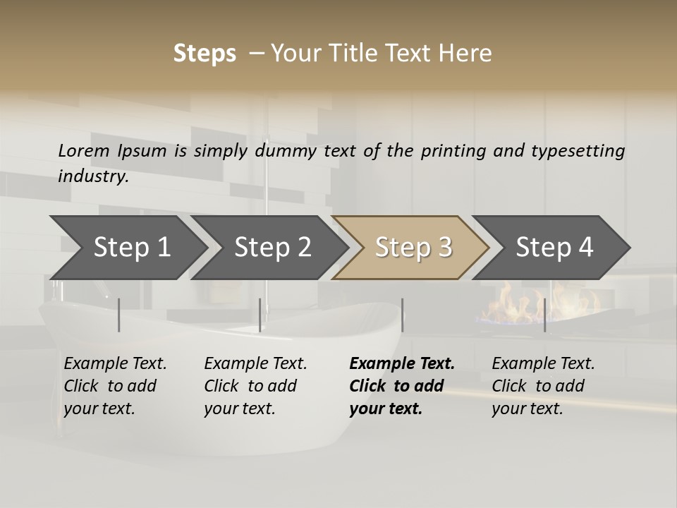 Bathroom House Perspective PowerPoint Template