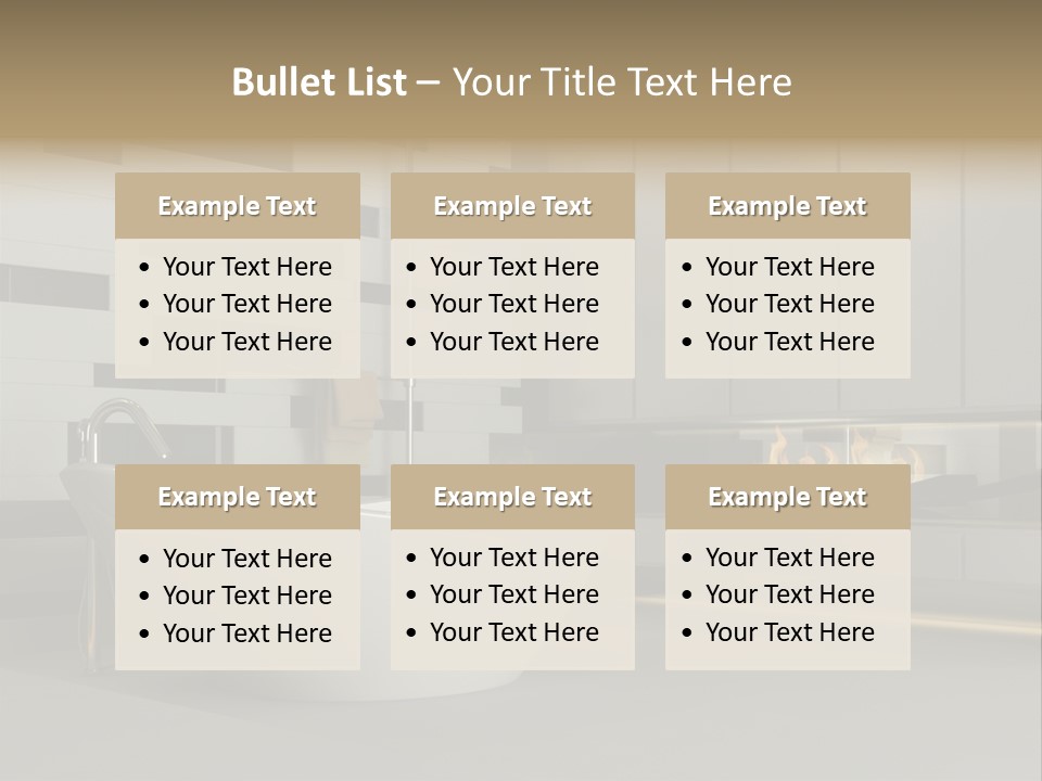 Bathroom House Perspective PowerPoint Template