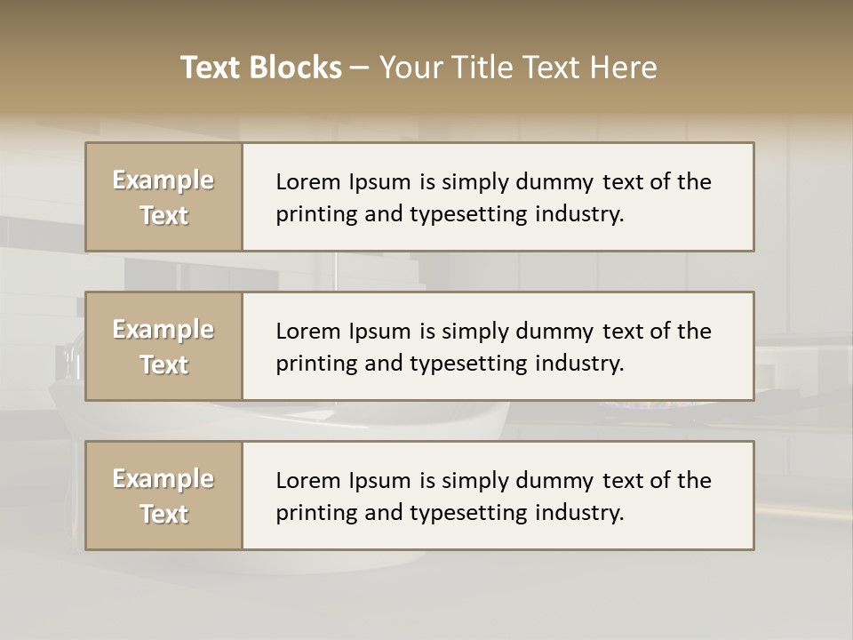 Bathroom House Perspective PowerPoint Template