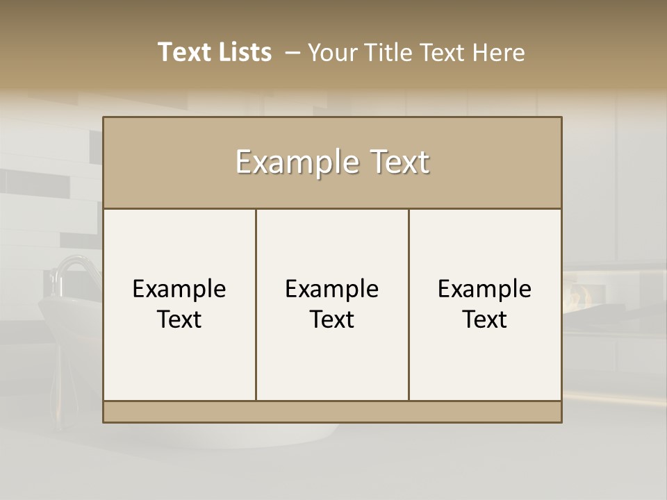 Bathroom House Perspective PowerPoint Template
