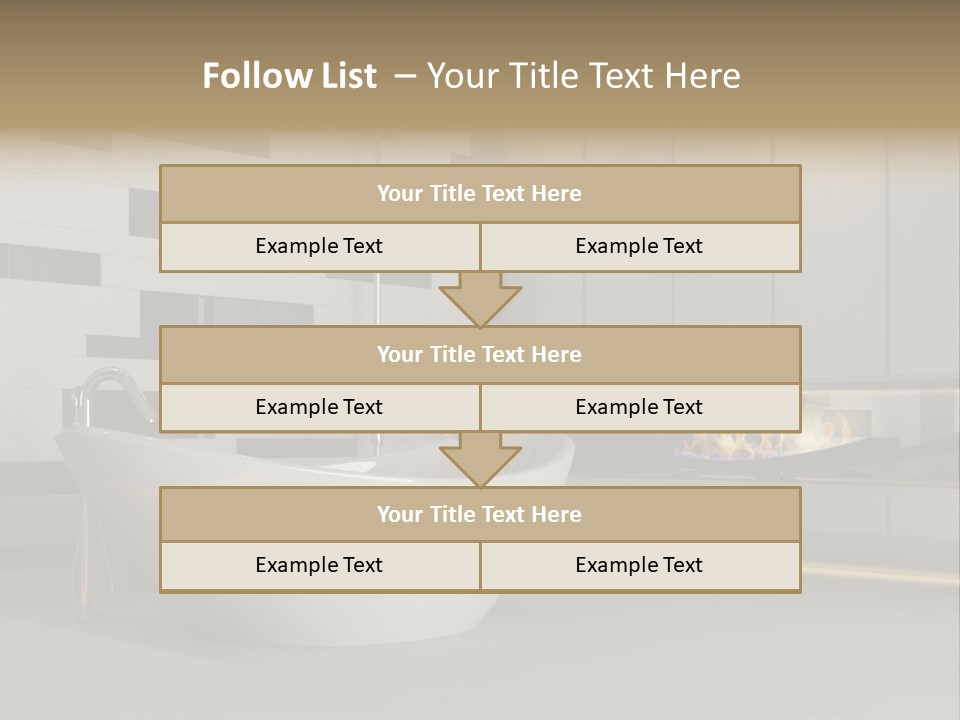 Bathroom House Perspective PowerPoint Template