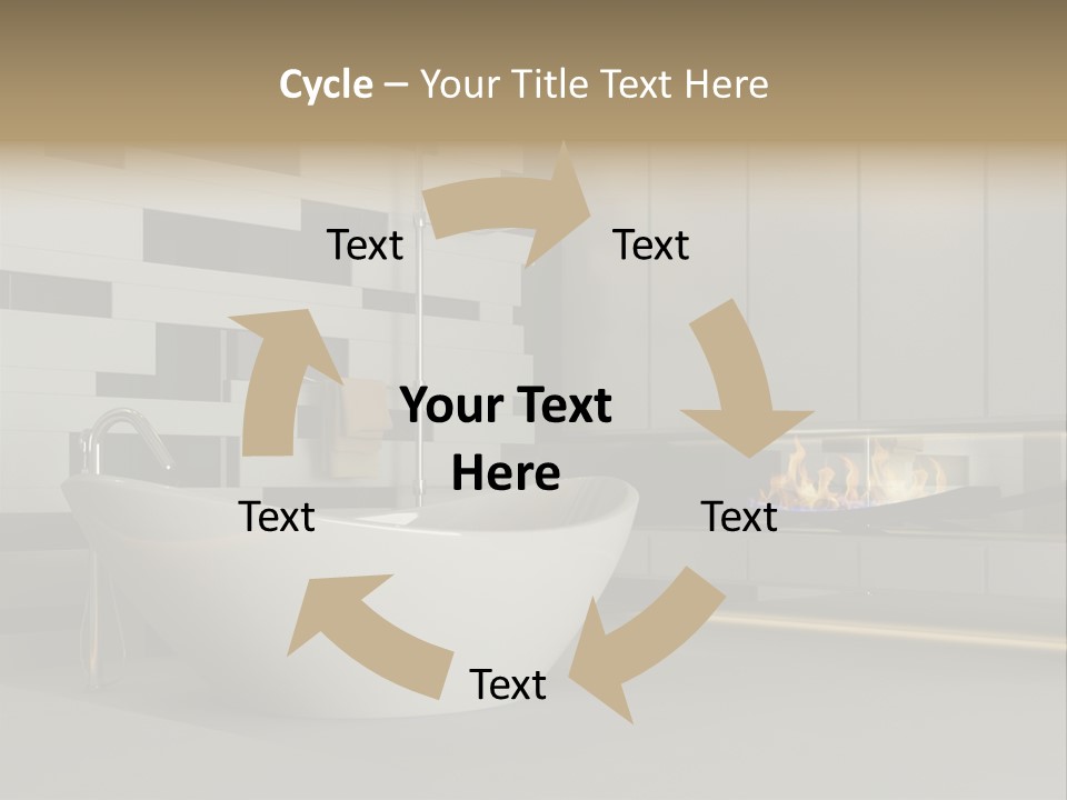 Bathroom House Perspective PowerPoint Template