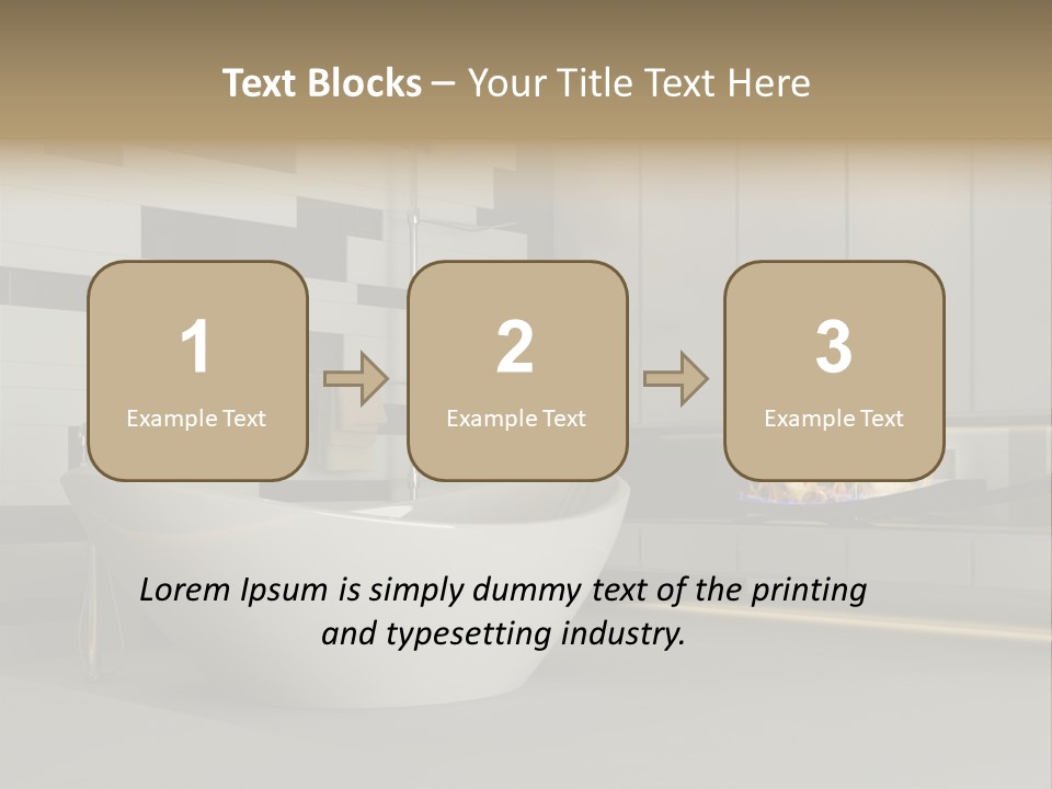 Bathroom House Perspective PowerPoint Template