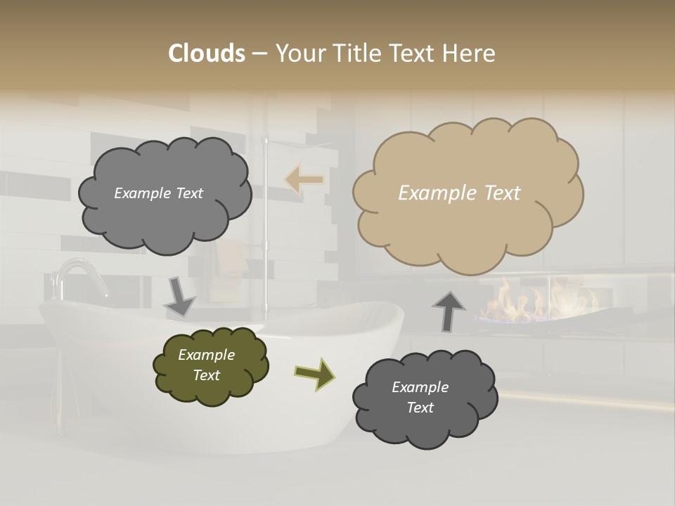 Bathroom House Perspective PowerPoint Template