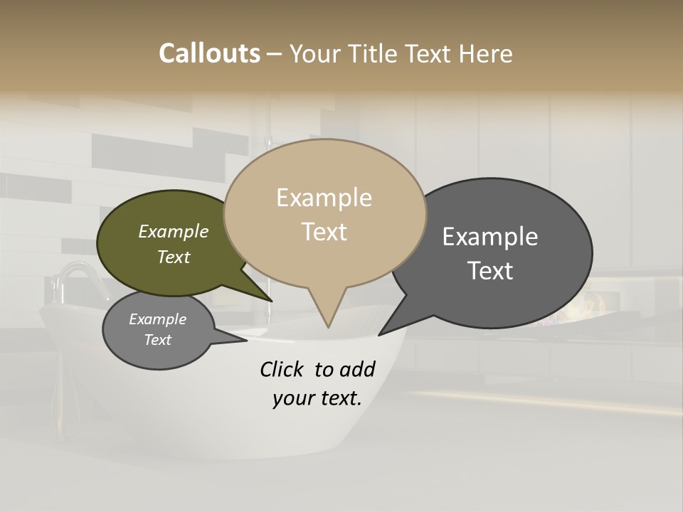 Bathroom House Perspective PowerPoint Template