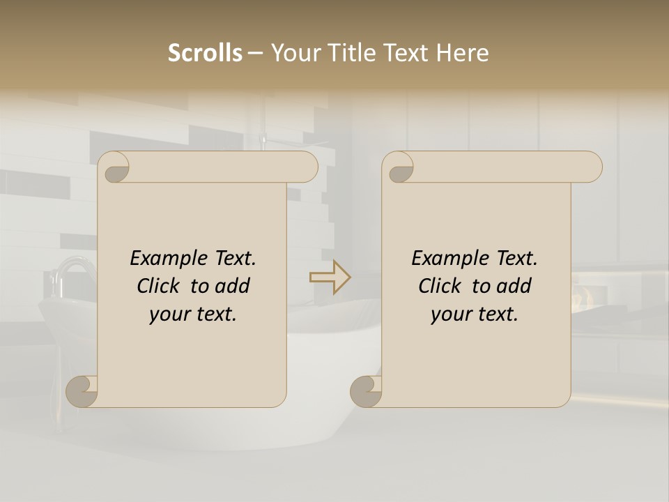 Bathroom House Perspective PowerPoint Template