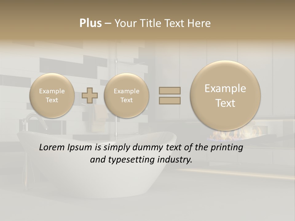 Bathroom House Perspective PowerPoint Template