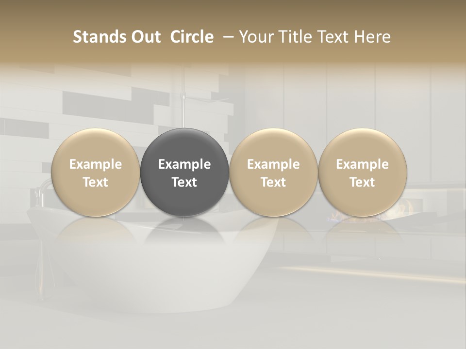 Bathroom House Perspective PowerPoint Template