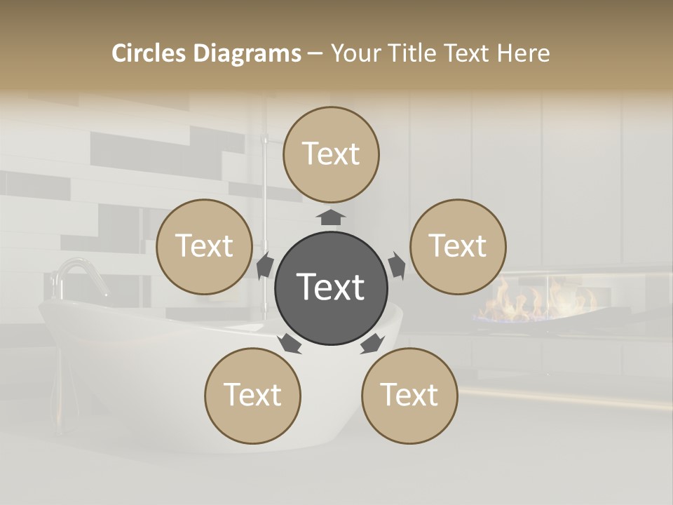 Bathroom House Perspective PowerPoint Template