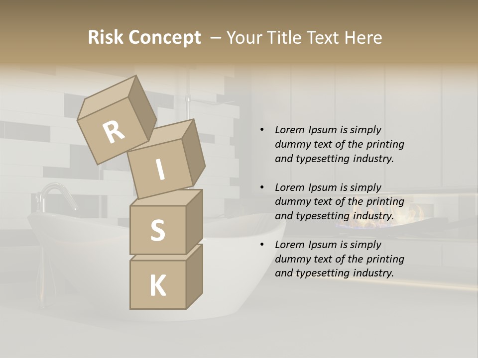 Bathroom House Perspective PowerPoint Template