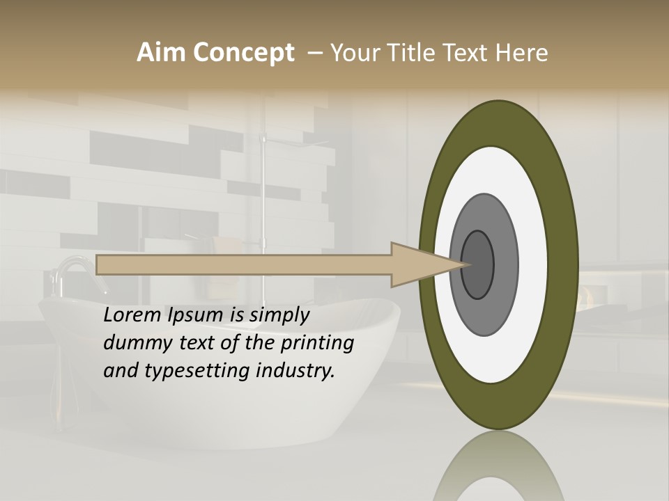 Bathroom House Perspective PowerPoint Template