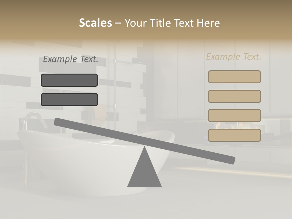 Bathroom House Perspective PowerPoint Template