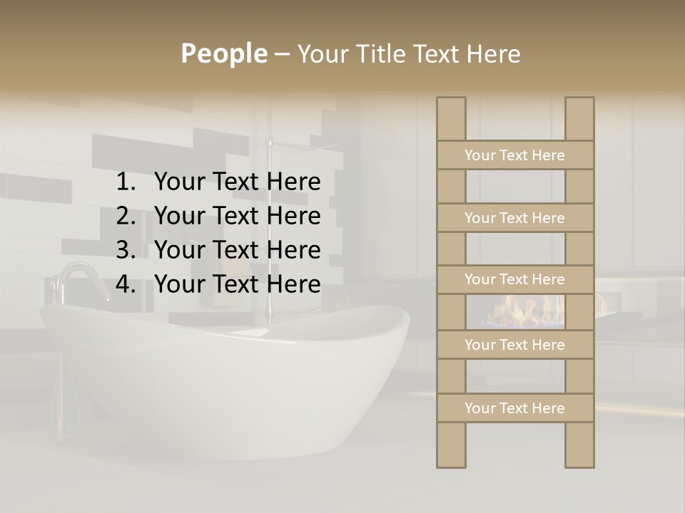 Bathroom House Perspective PowerPoint Template