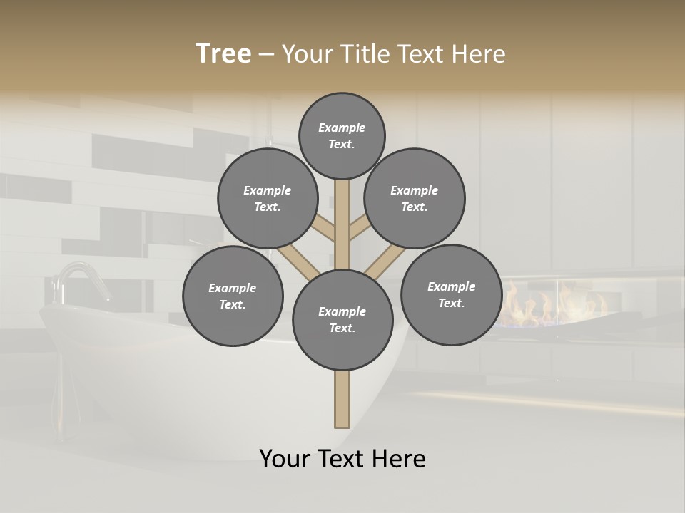 Bathroom House Perspective PowerPoint Template