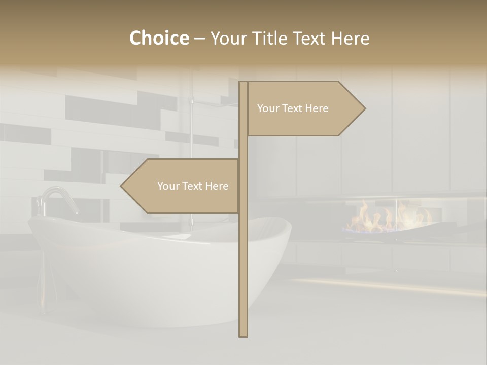 Bathroom House Perspective PowerPoint Template