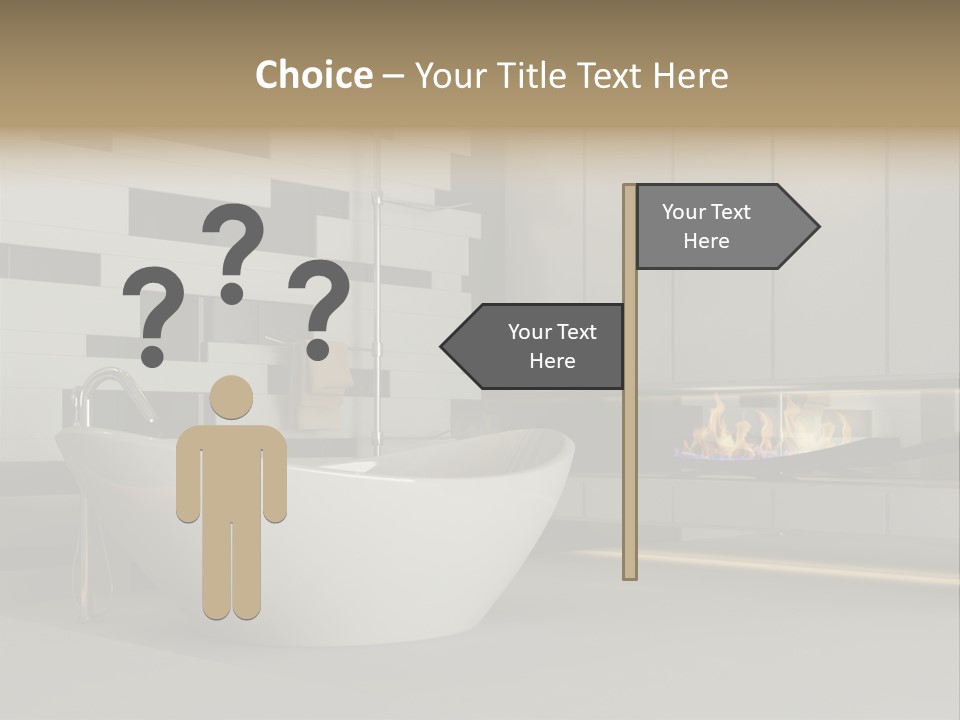 Bathroom House Perspective PowerPoint Template