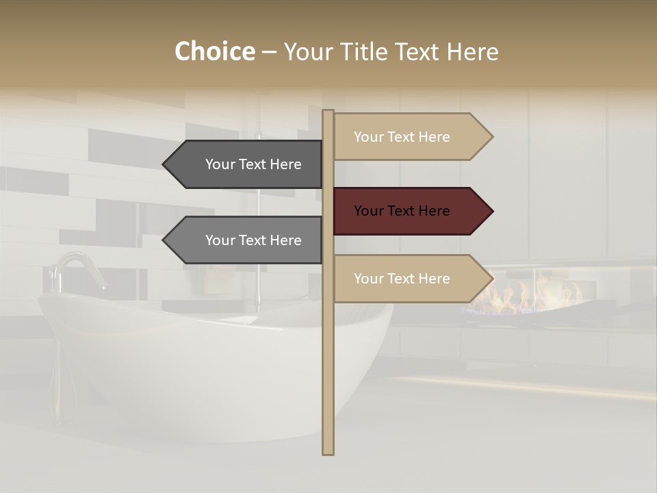 Bathroom House Perspective PowerPoint Template